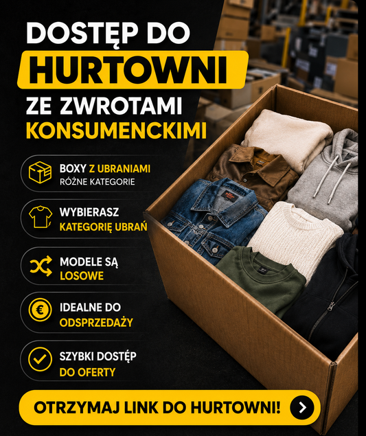 Dostęp do Hurtowni Odzieży Vintage & Markowej – Boxy i Pakiety hurtowe (Dostawca)